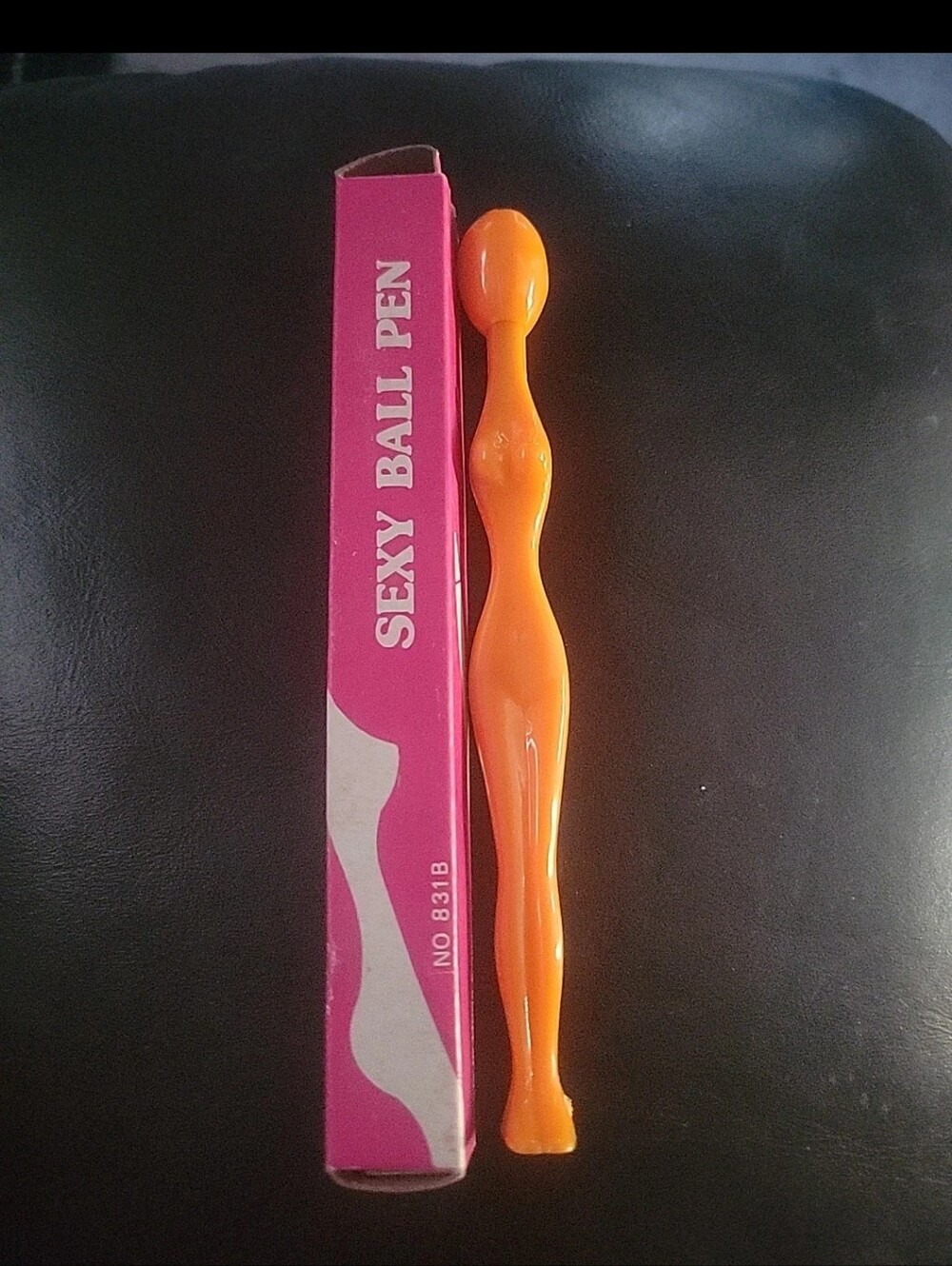 Retro Sexy Ball Pen In Box - Orange